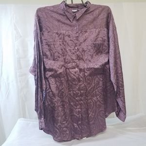 CLIO Paisley Purple Dress Shirt